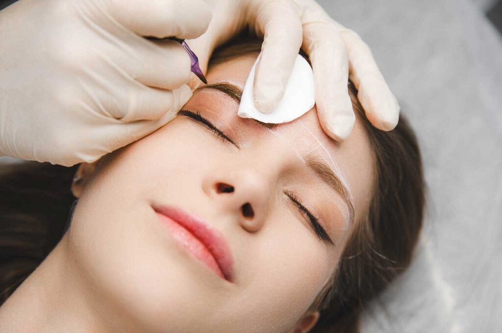 Eyebrow-Tinting-wax-hair-removal-shugaring-concept-of-smooth-skin